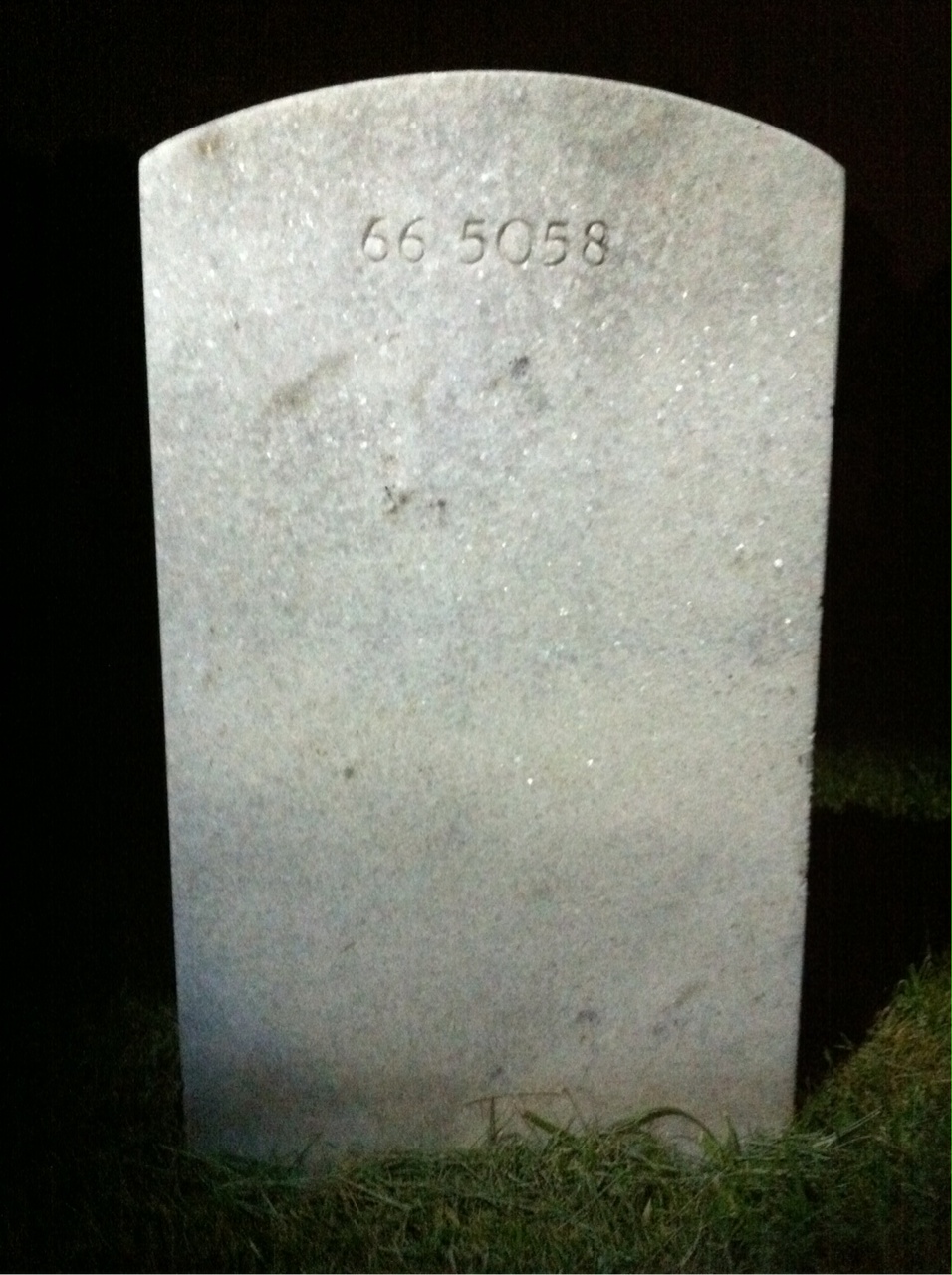 Back of headstone — Thomas Leon Krupski