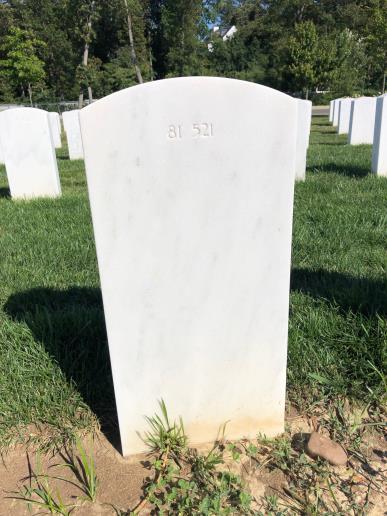 Back of headstone — Stanley Harris Donegan