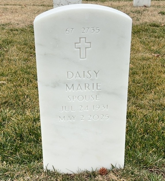 Back of headstone — Ney Mcneely