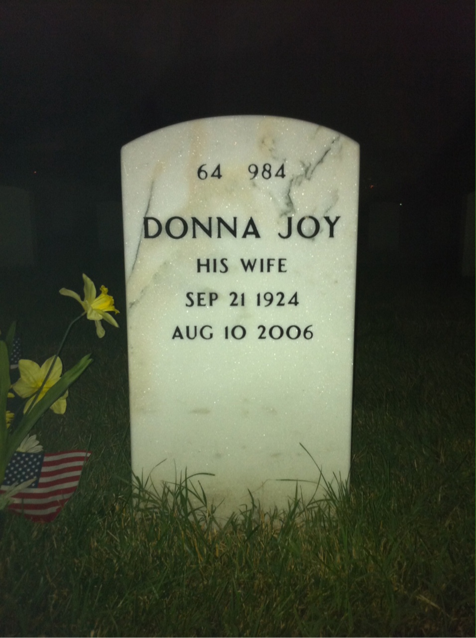 Back of headstone — Joseph Beaty
