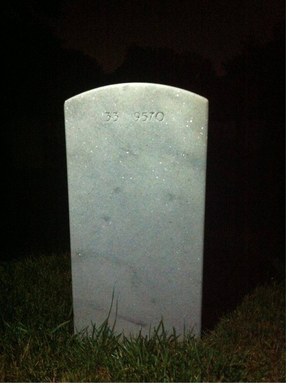 Back of headstone — Anthony Graziano