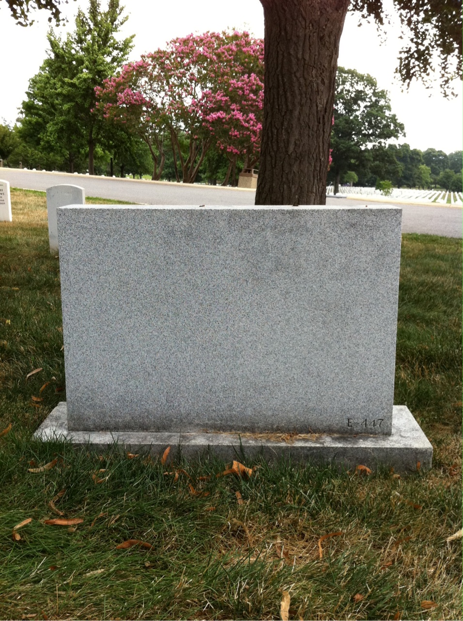 Back of headstone — Victor Moore