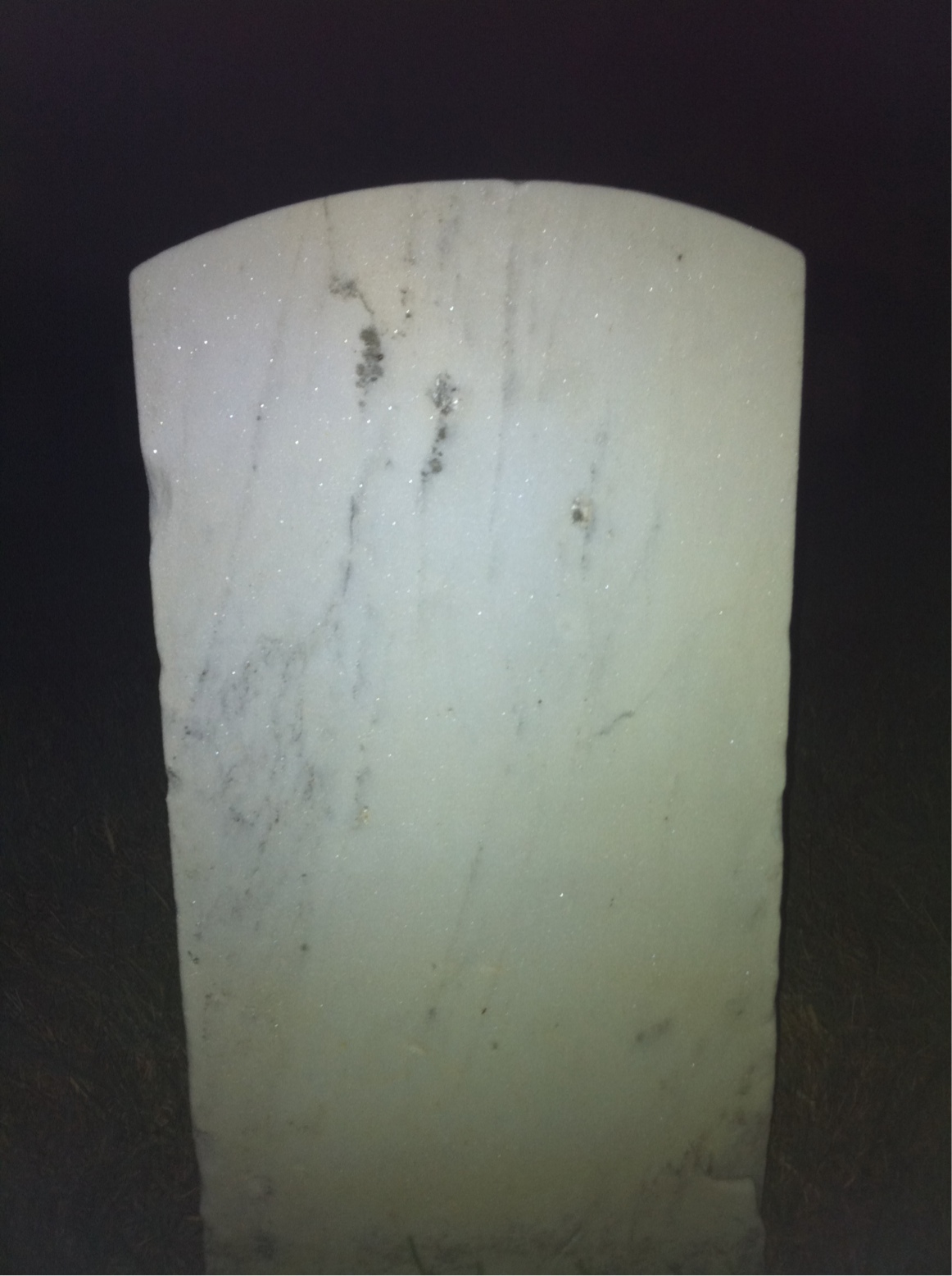 Back of headstone — Henry Moore