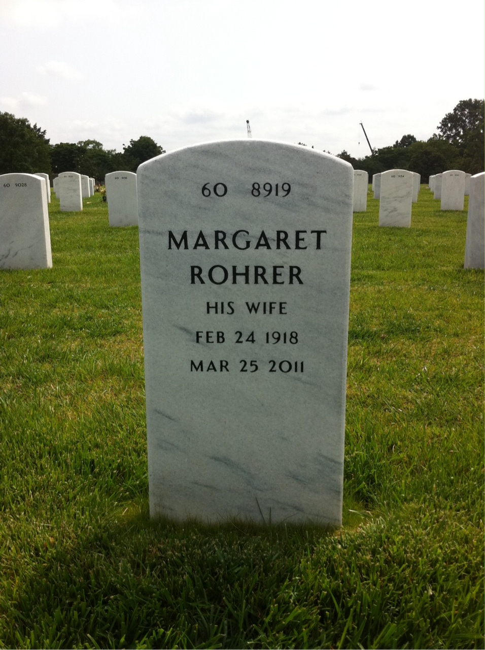 Back of headstone — Jack Thomas