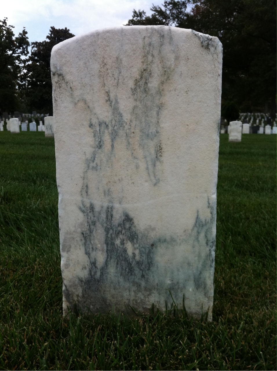 Back of headstone — Michael Moran