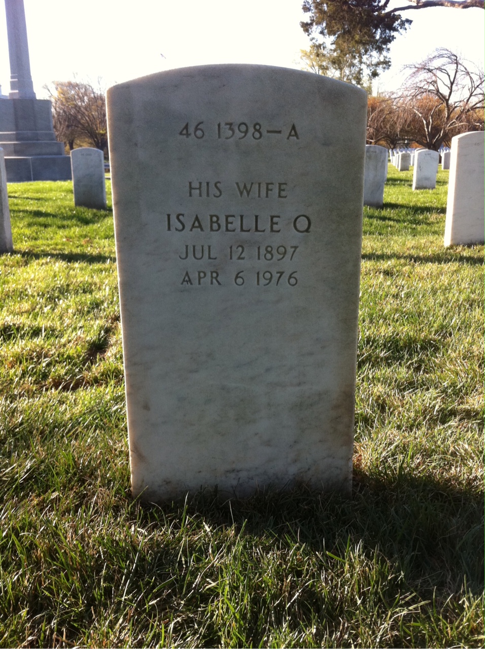 Back of headstone — Theodore M Waldschmidt