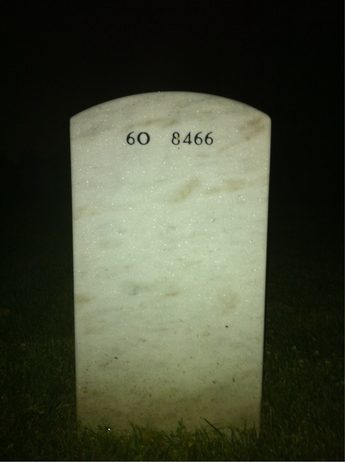 Back of headstone — William Hafner
