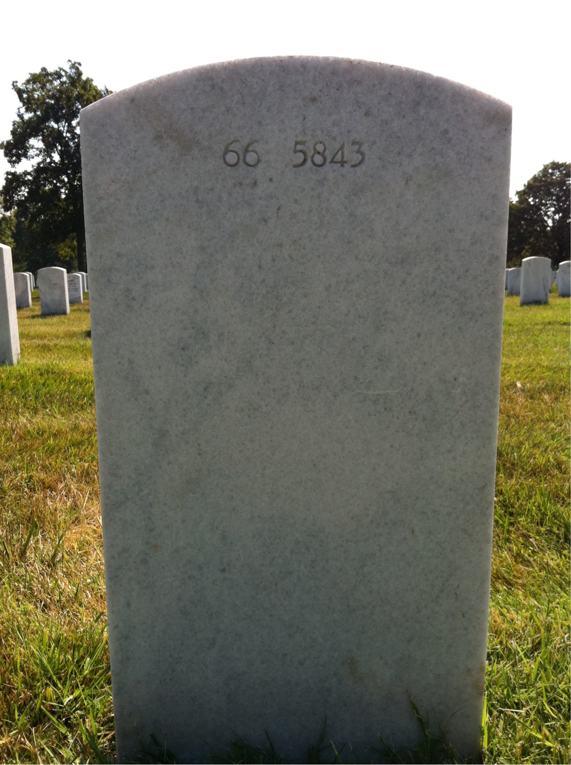Back of headstone — Herbert Ardis