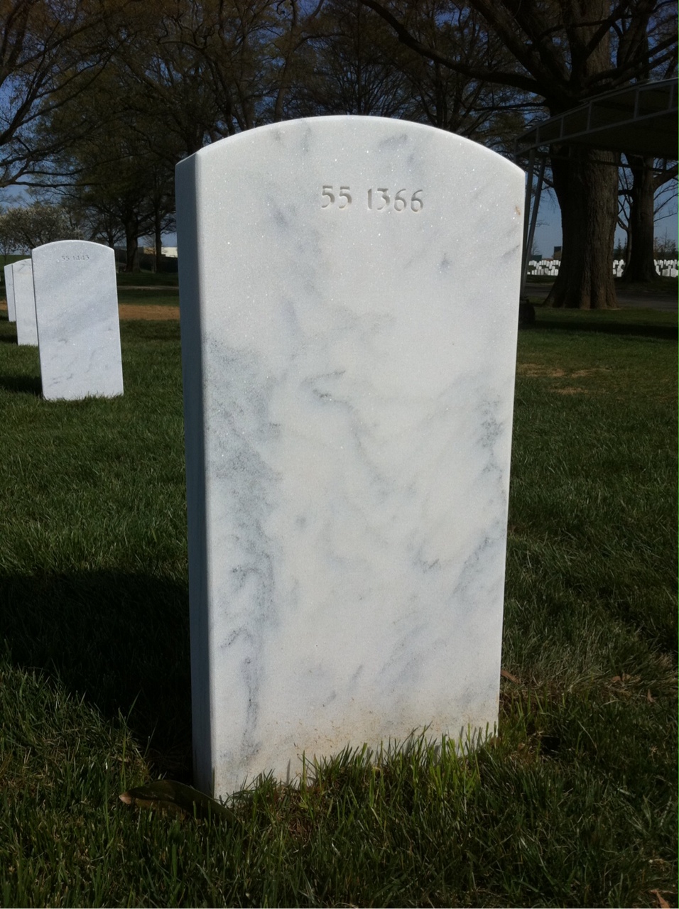 Back of headstone — Thomas Richard Jucks