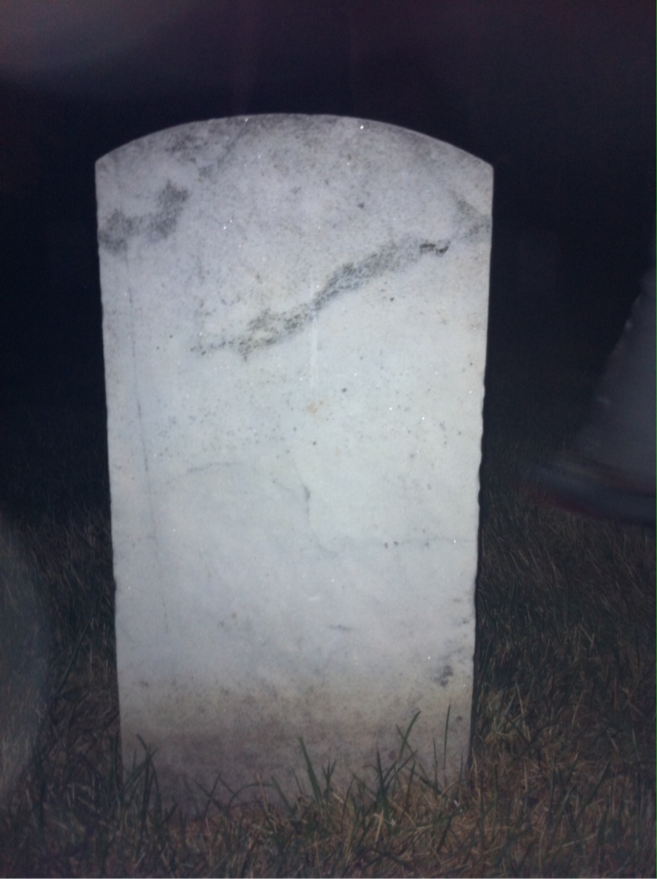 Back of headstone — Edward Mckenzie