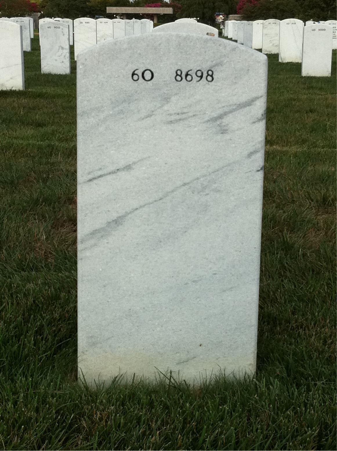 Back of headstone — Richard Slaasted