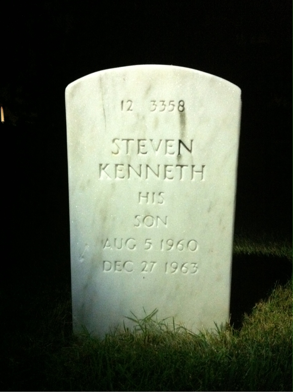 Back of headstone — Thomas Davis