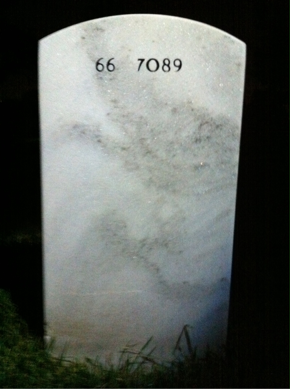 Back of headstone — Richard Dean