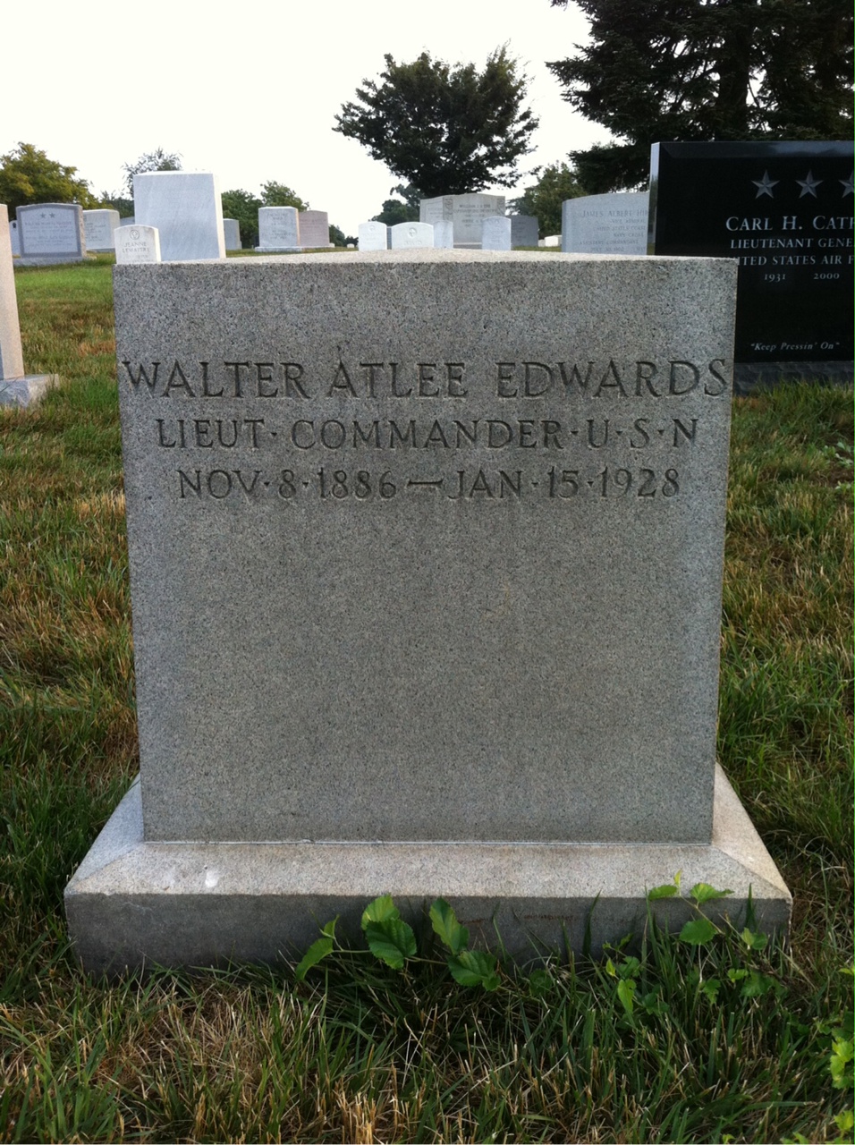Headstone of Walter A. Edwards