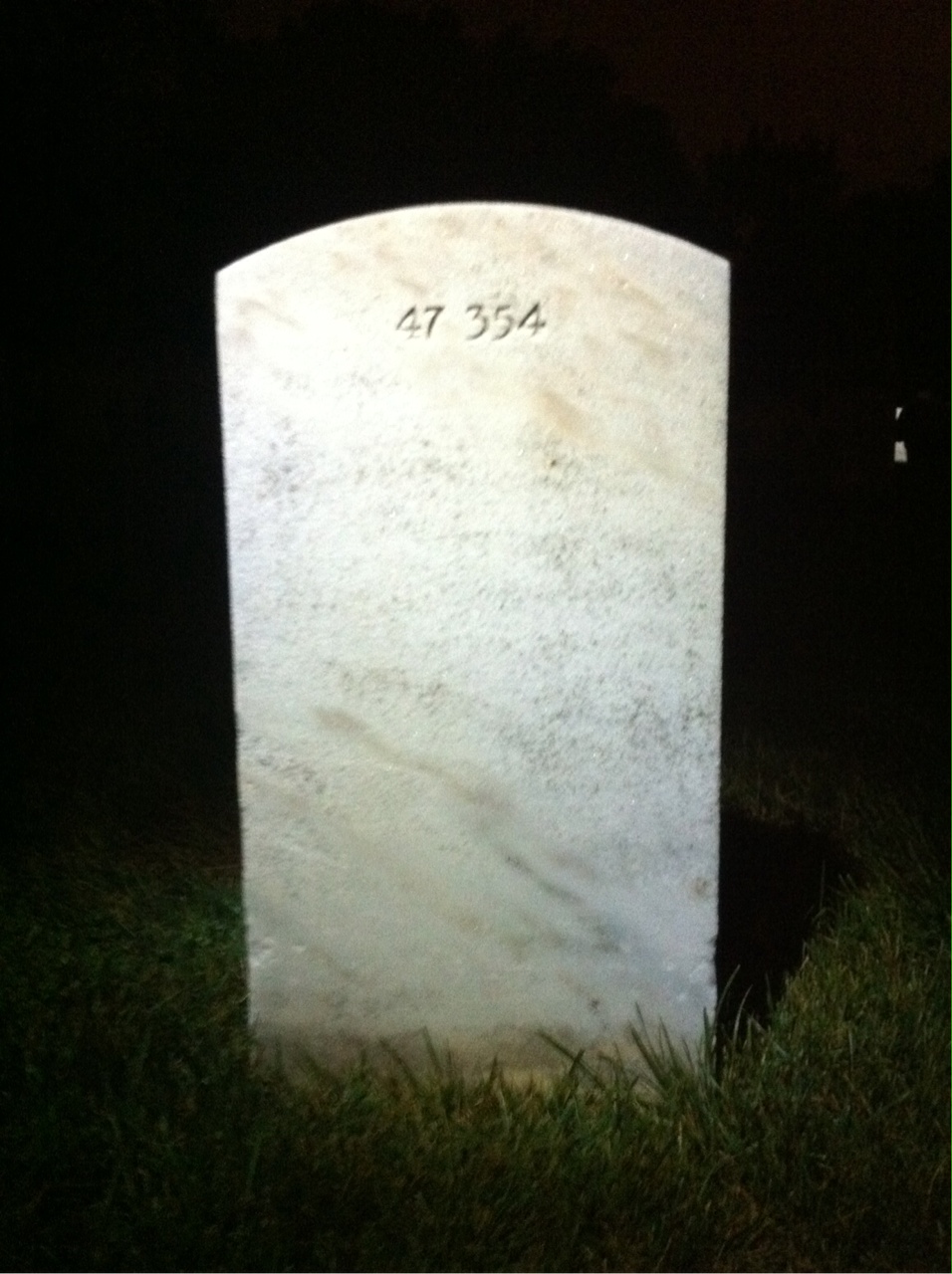 Back of headstone — Gustaf Murkshe