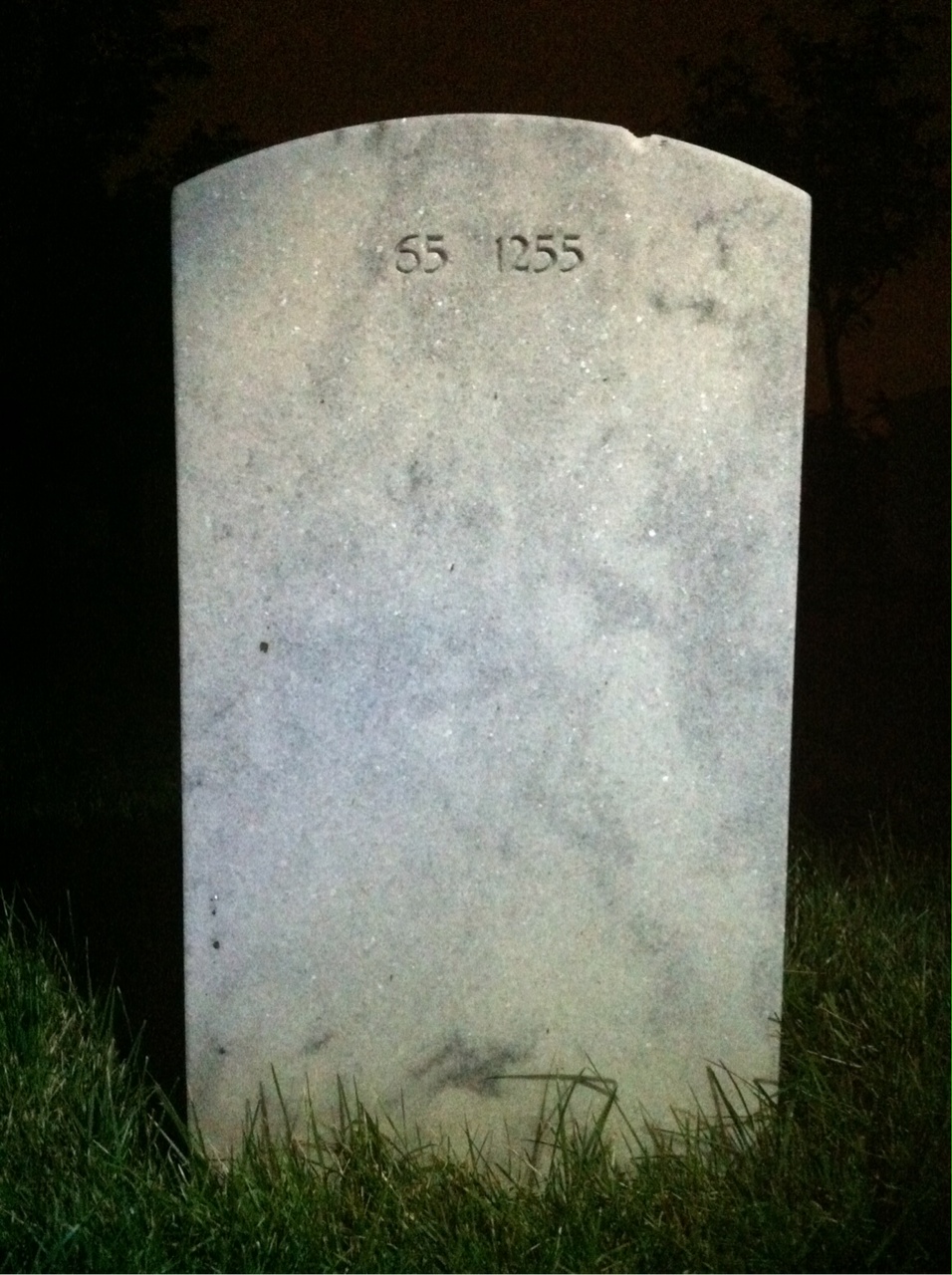 Back of headstone — Barbara Joan Keil