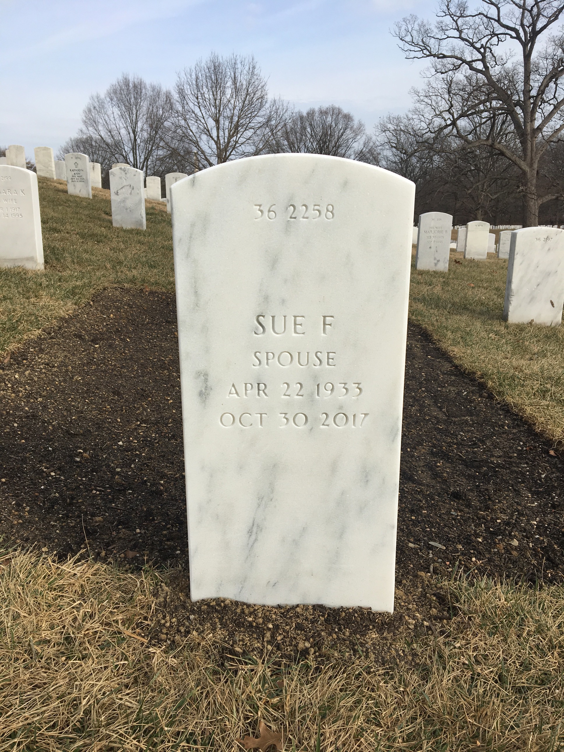 Back of headstone — John Frost