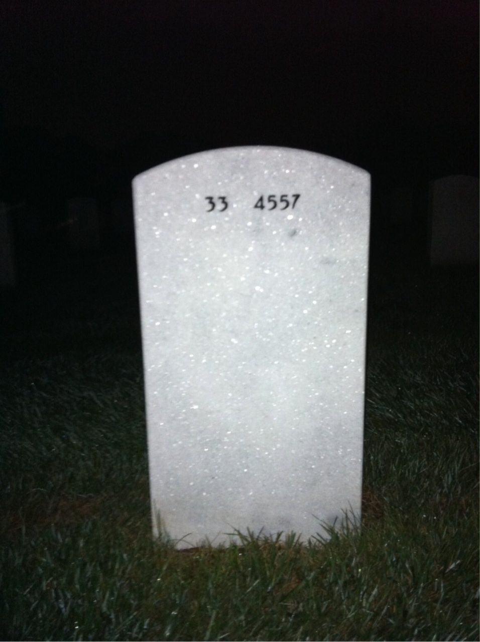 Back of headstone — Eddie Mitchell