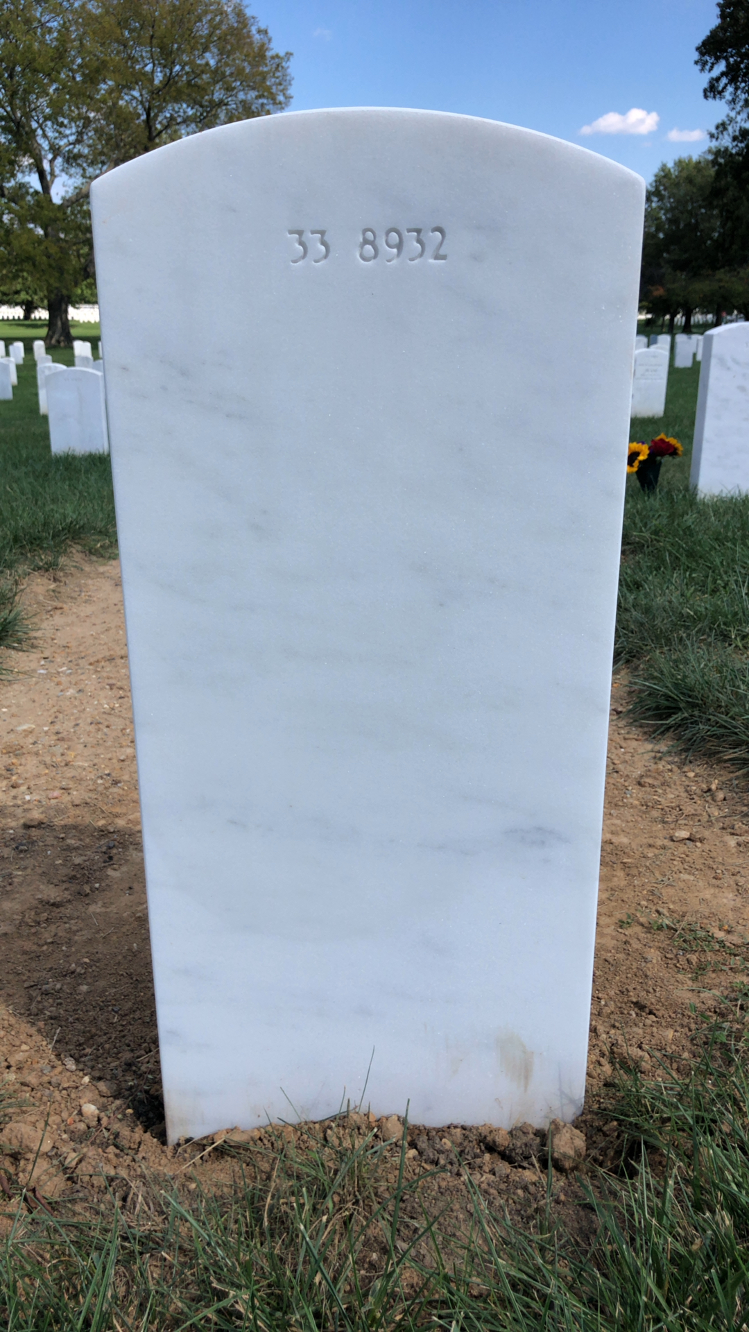 Back of headstone — Timothy Wayne Feener