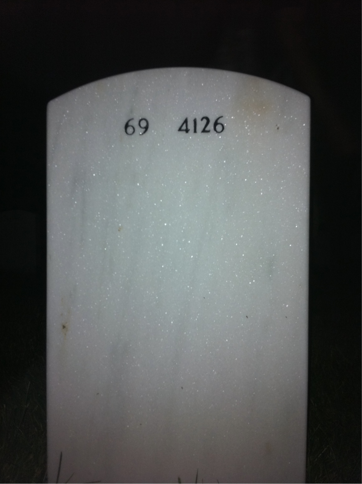 Back of headstone — John Lennon