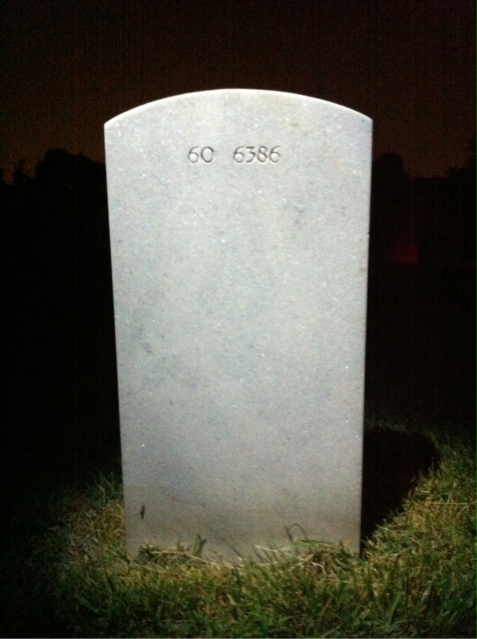 Back of headstone — Thomas Abrahams