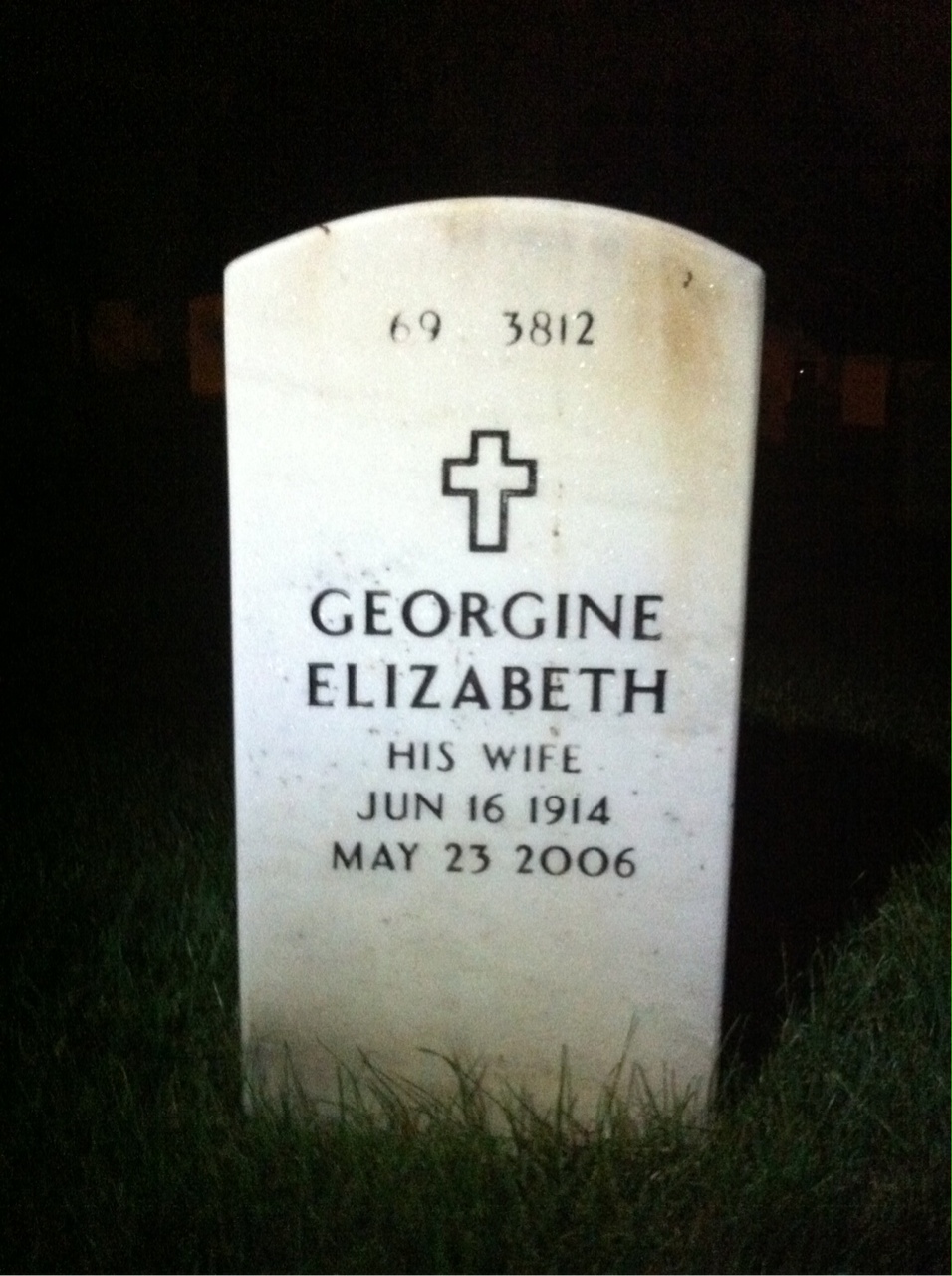 Back of headstone — Richard Cosel