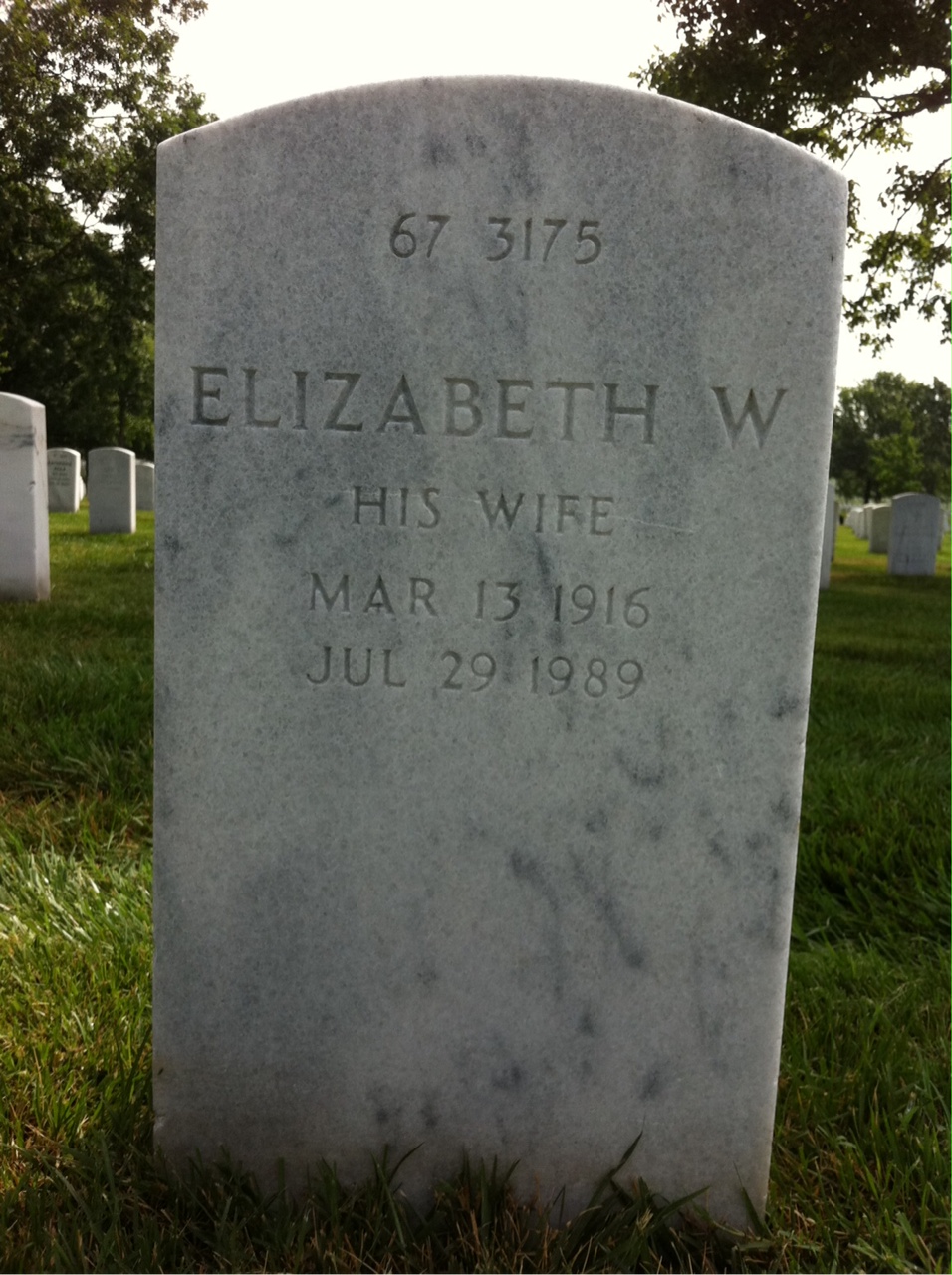 Back of headstone — Alfred Lowe