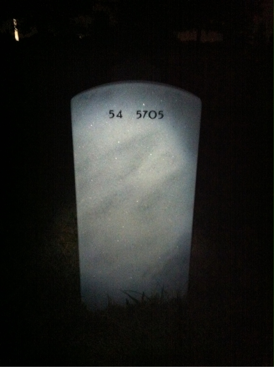 Back of headstone — Ray Shiflett