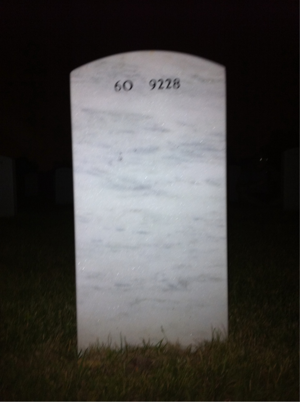 Back of headstone — Andrew Lobosco
