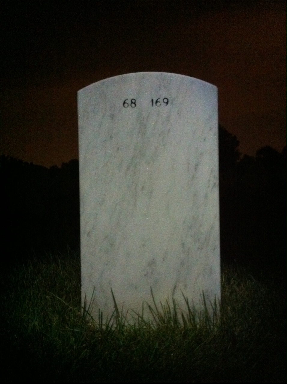 Back of headstone — John Sitar