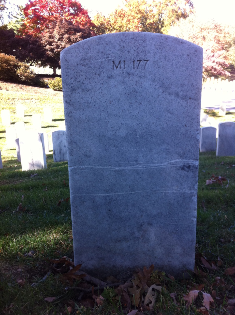 Back of headstone — Lewis Anabalini