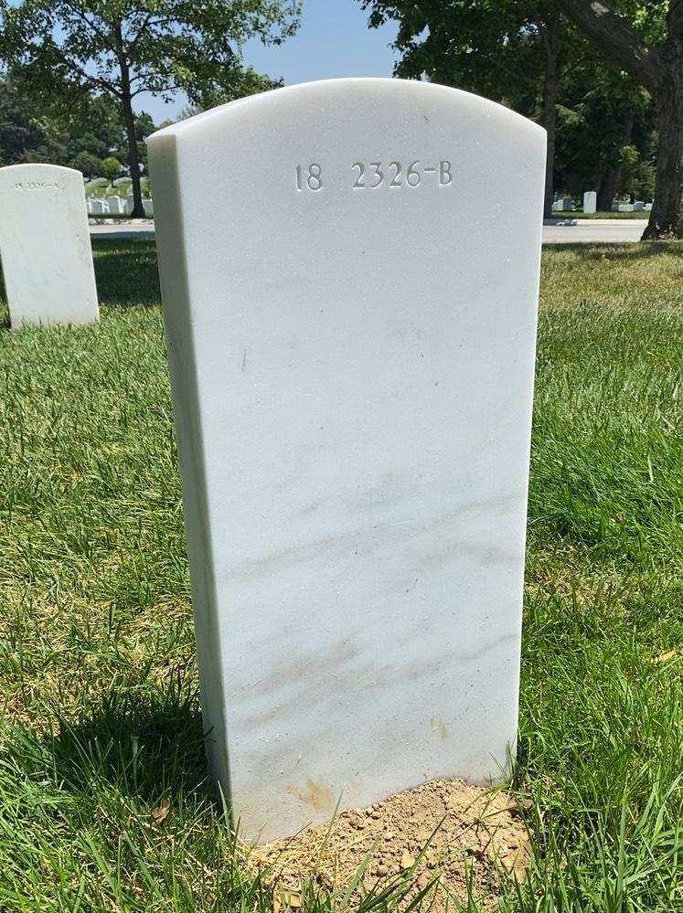 Back of headstone — Timothy E Cole