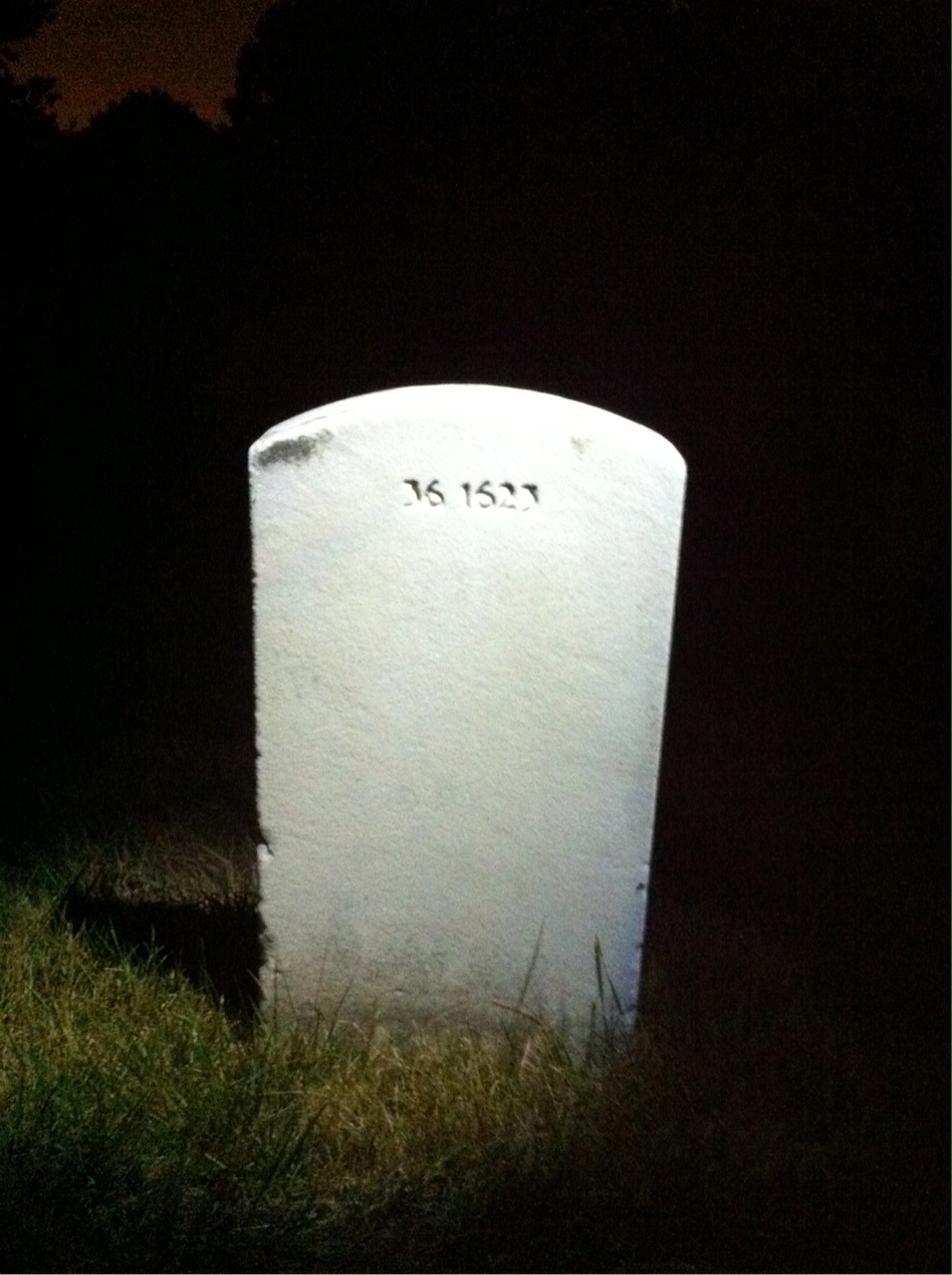 Back of headstone — Charles Baumann