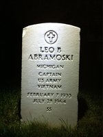 Leo Abramoski — Headstone Front