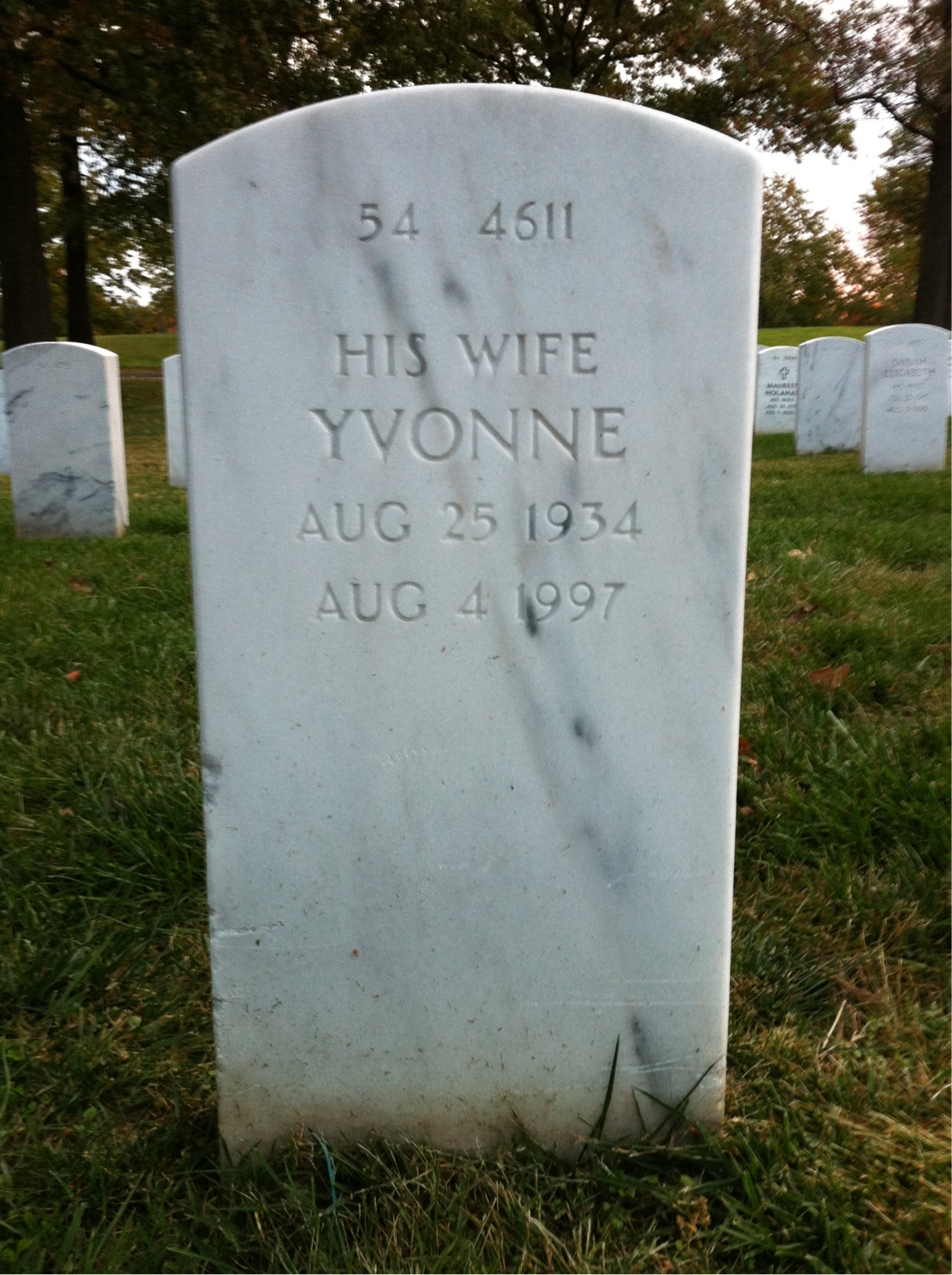 Back of headstone — William Linden Righter