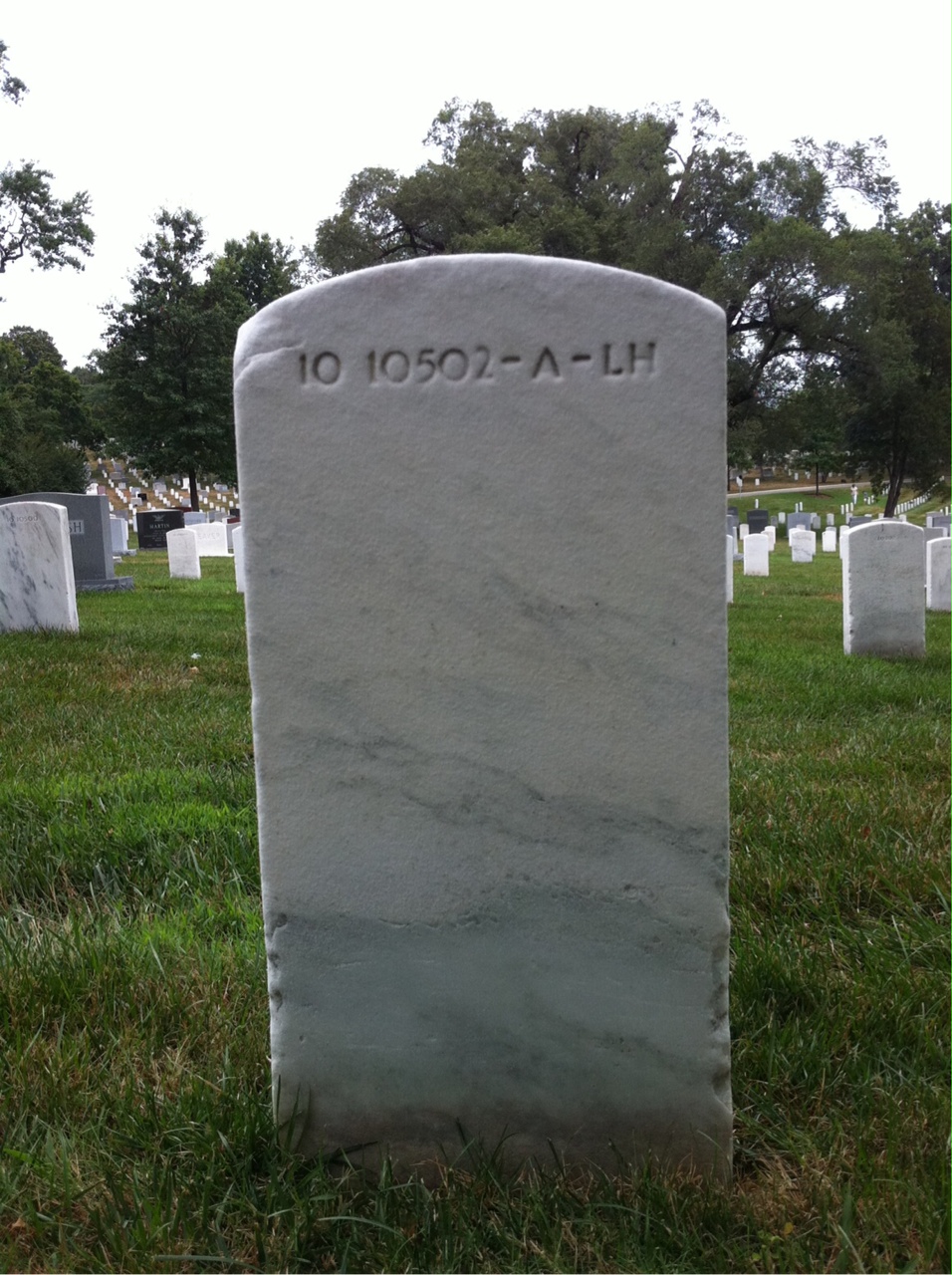 Back of headstone — Vincent Murphy