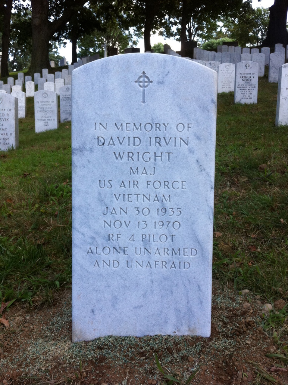 Headstone of David Irvin Wright