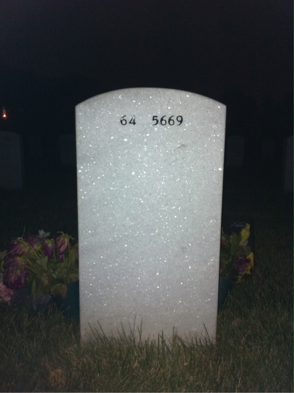 Back of headstone — Melquiades Geronimo
