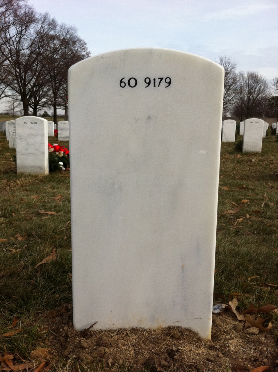 Back of headstone — Travis Lemma Manion