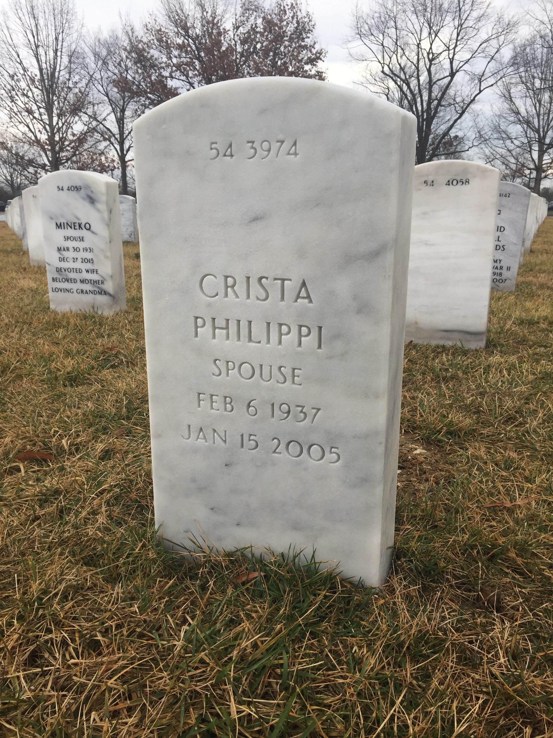 Back of headstone — David Anderson
