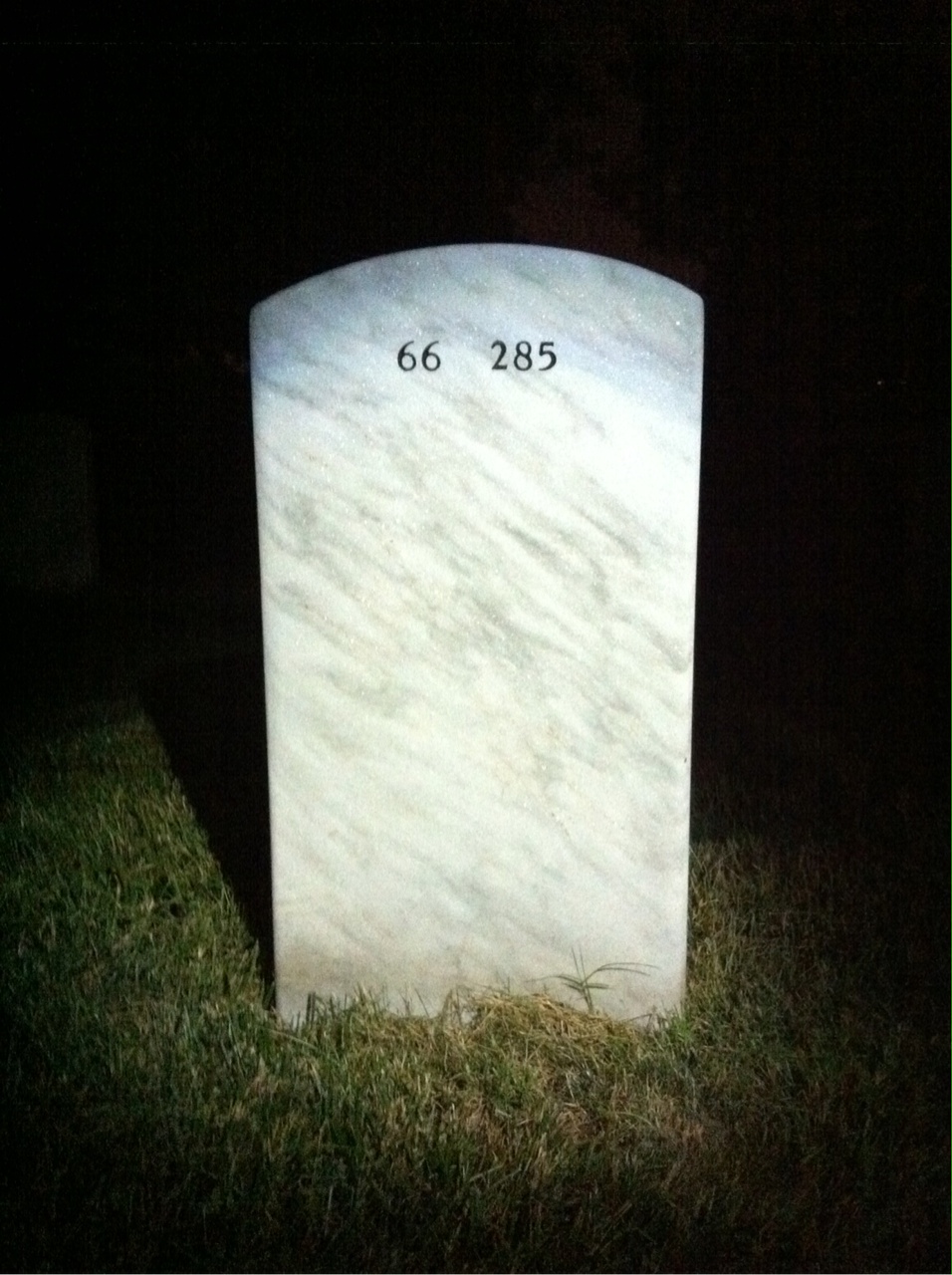 Back of headstone — Wilbur Skidmore