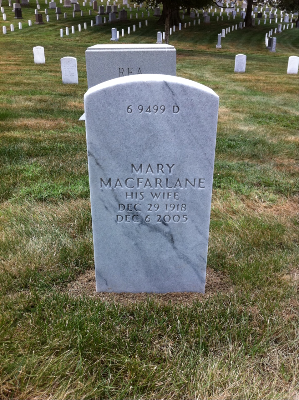 Back of headstone — Otto Stiles