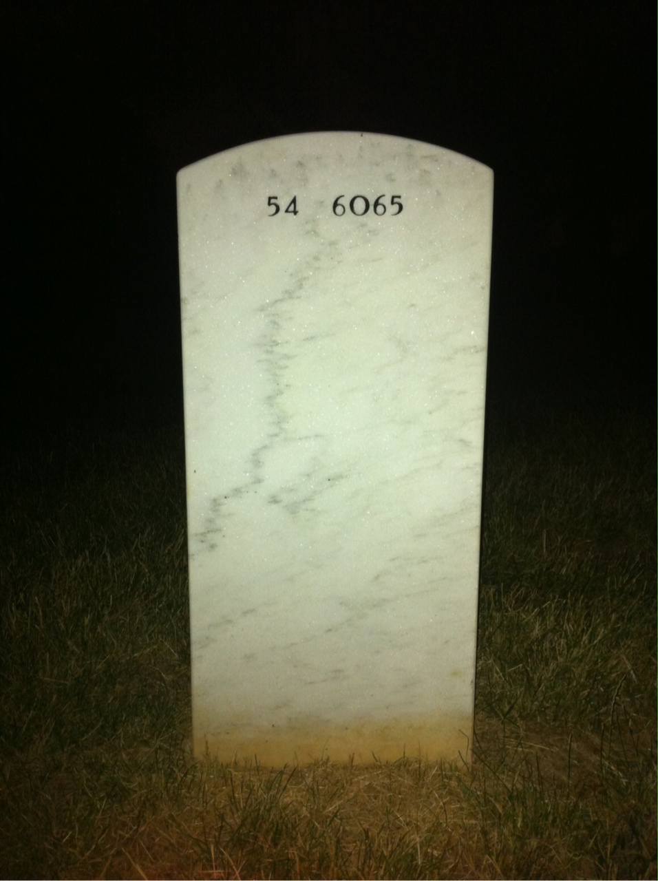 Back of headstone — Philip Simkins