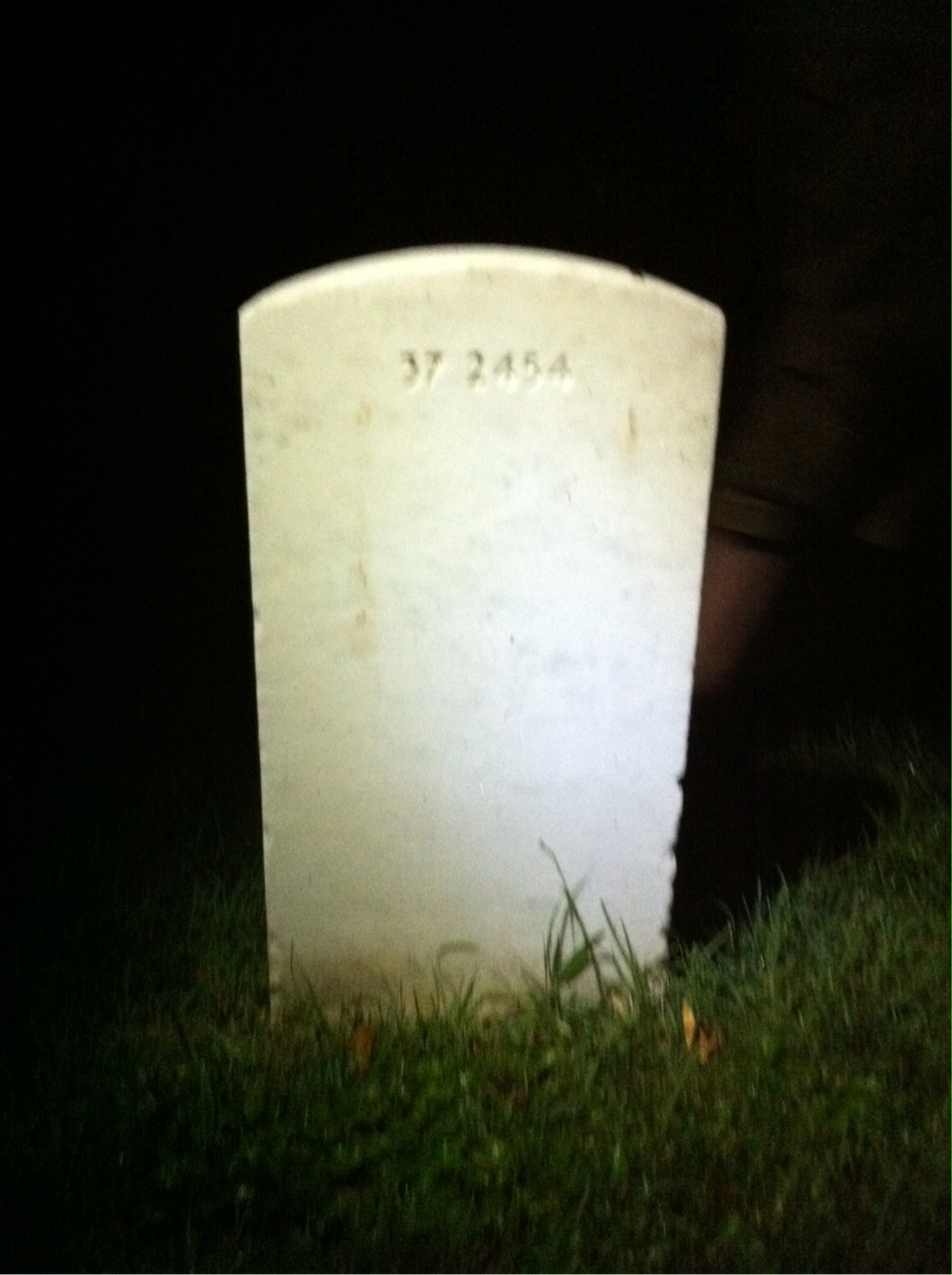 Back of headstone — George Montreail