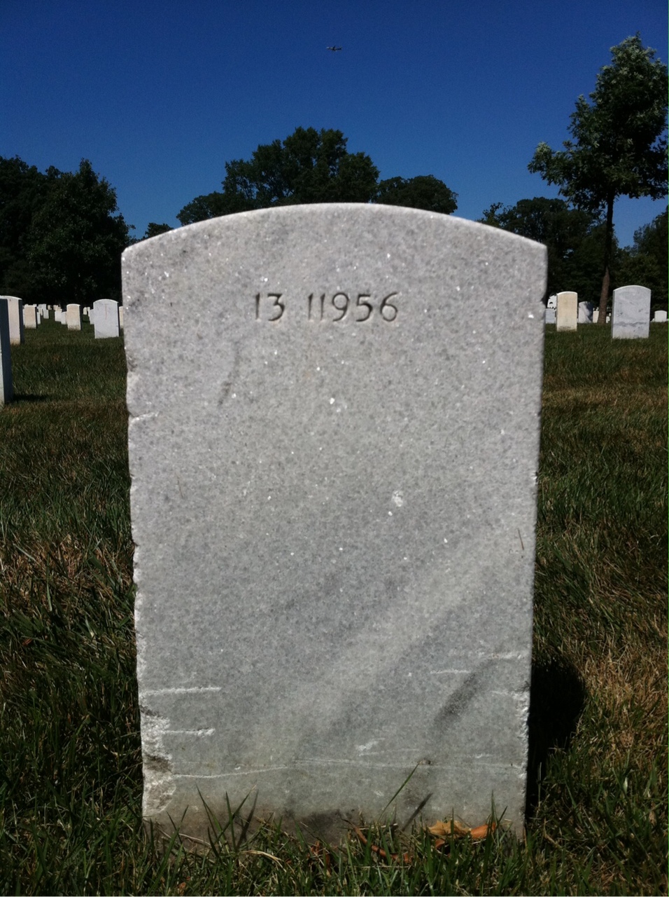 Back of headstone — Lawson Morice