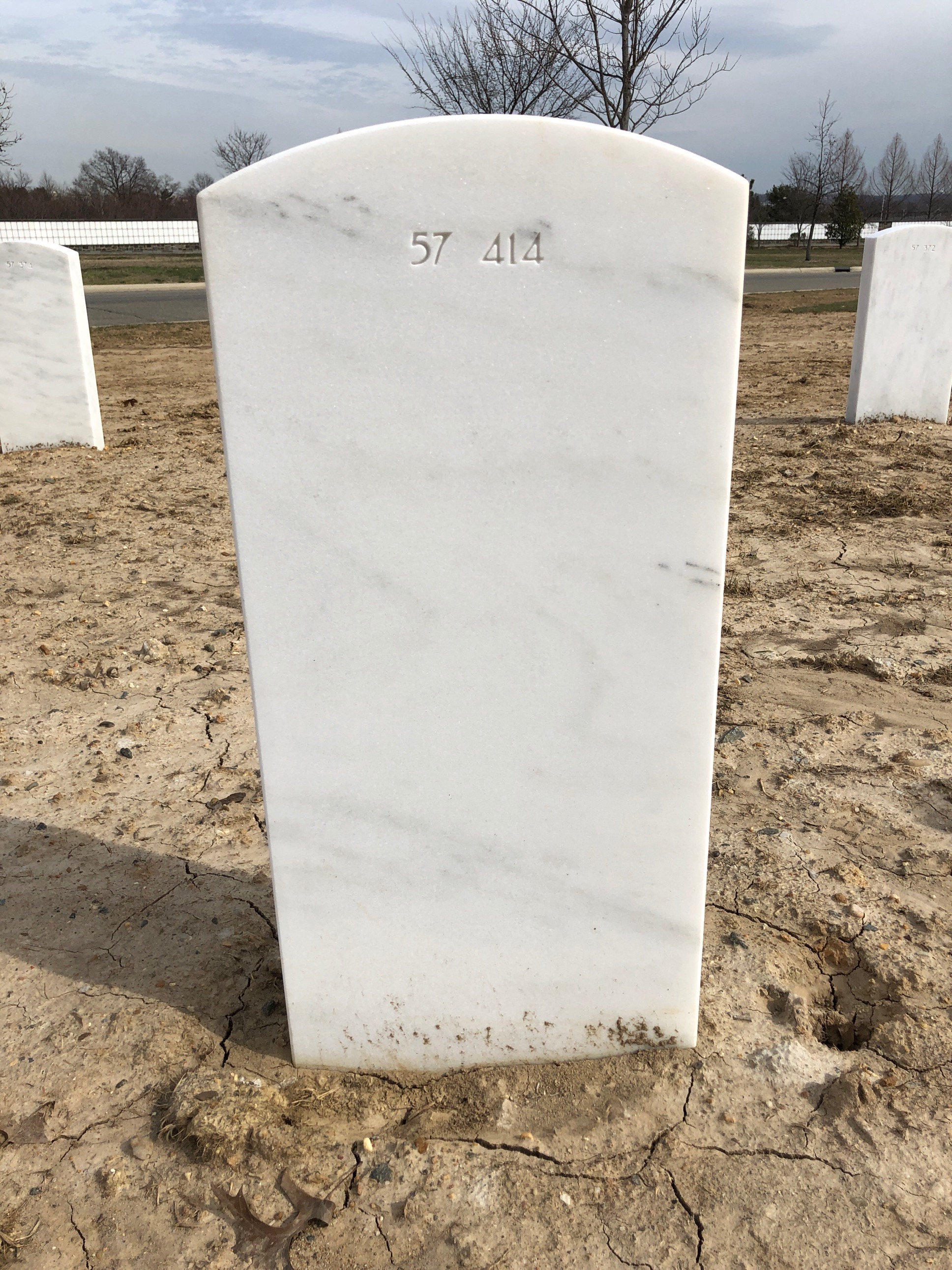 Back of headstone — William G Farmer