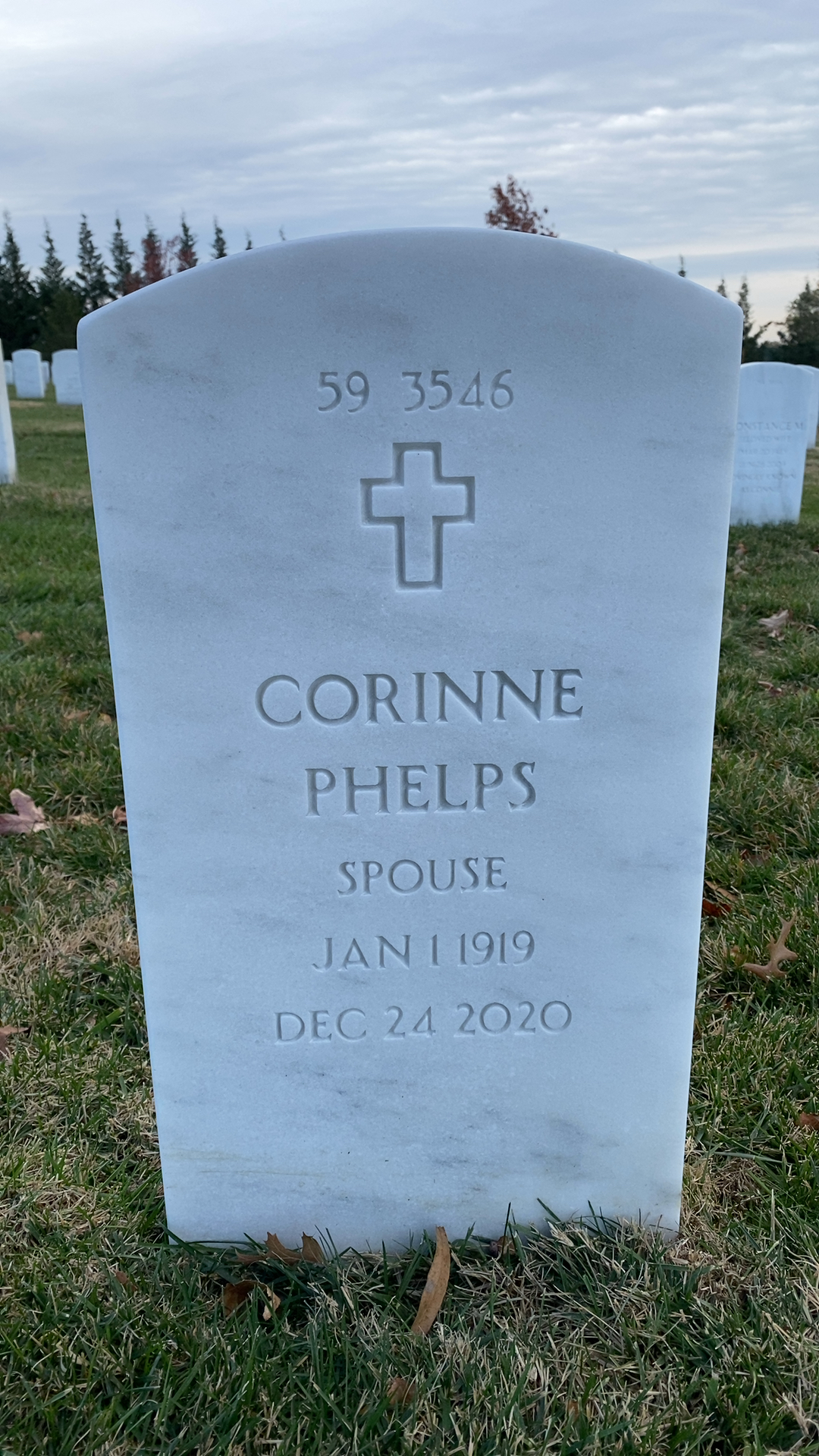 Back of headstone — Augustin Prentiss