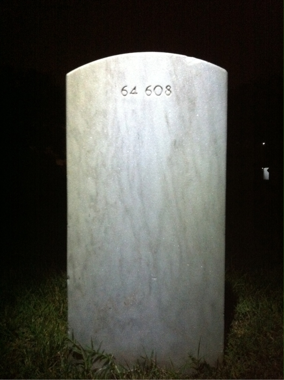 Back of headstone — Malcolm Morse