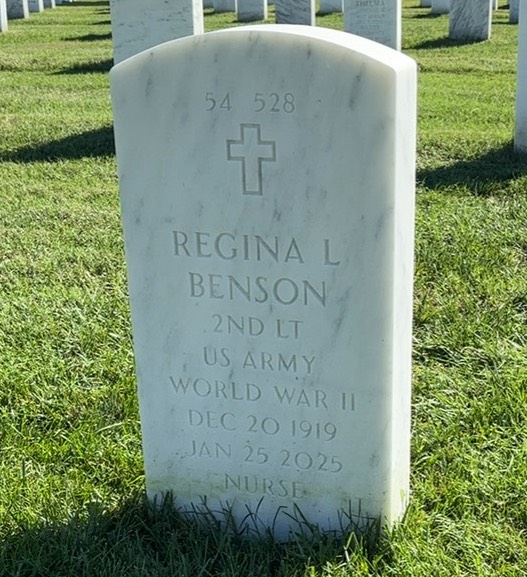 Back of headstone — William Benson