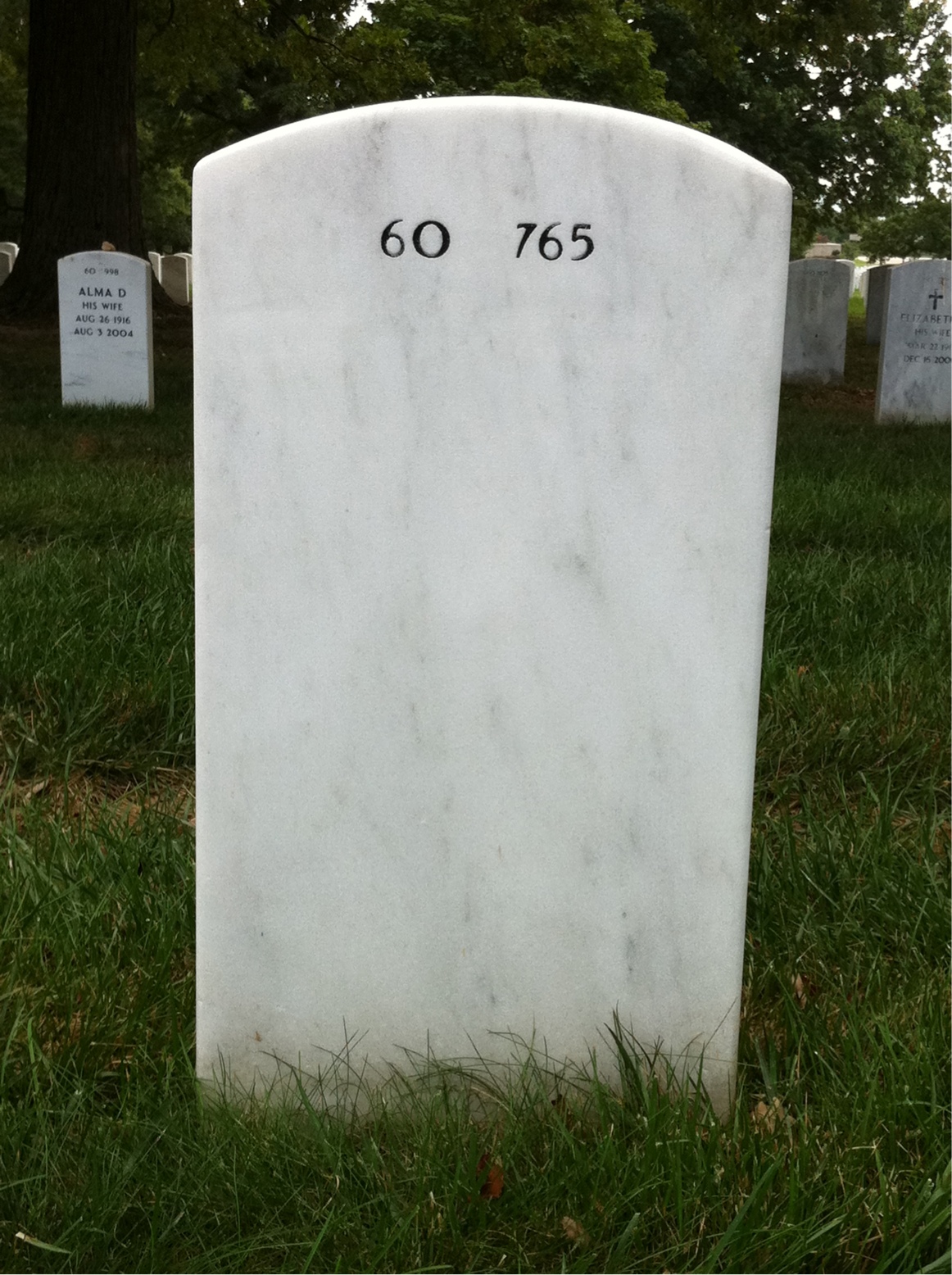 Back of headstone — Thomas Trotter